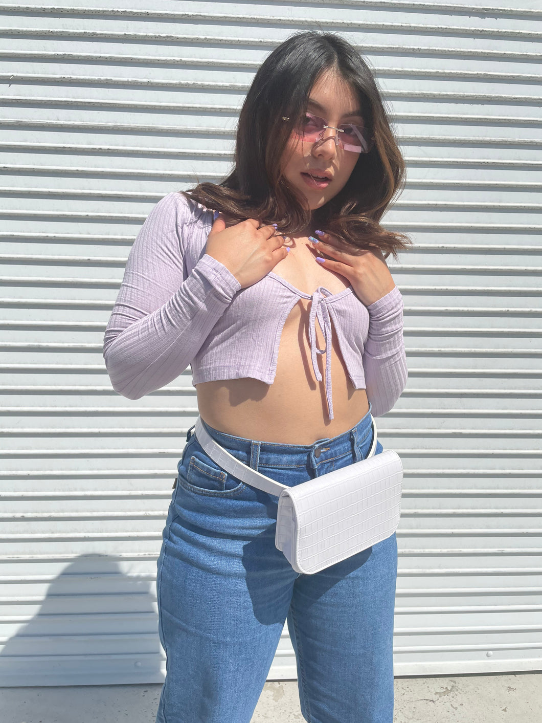 lilac I’m cute top