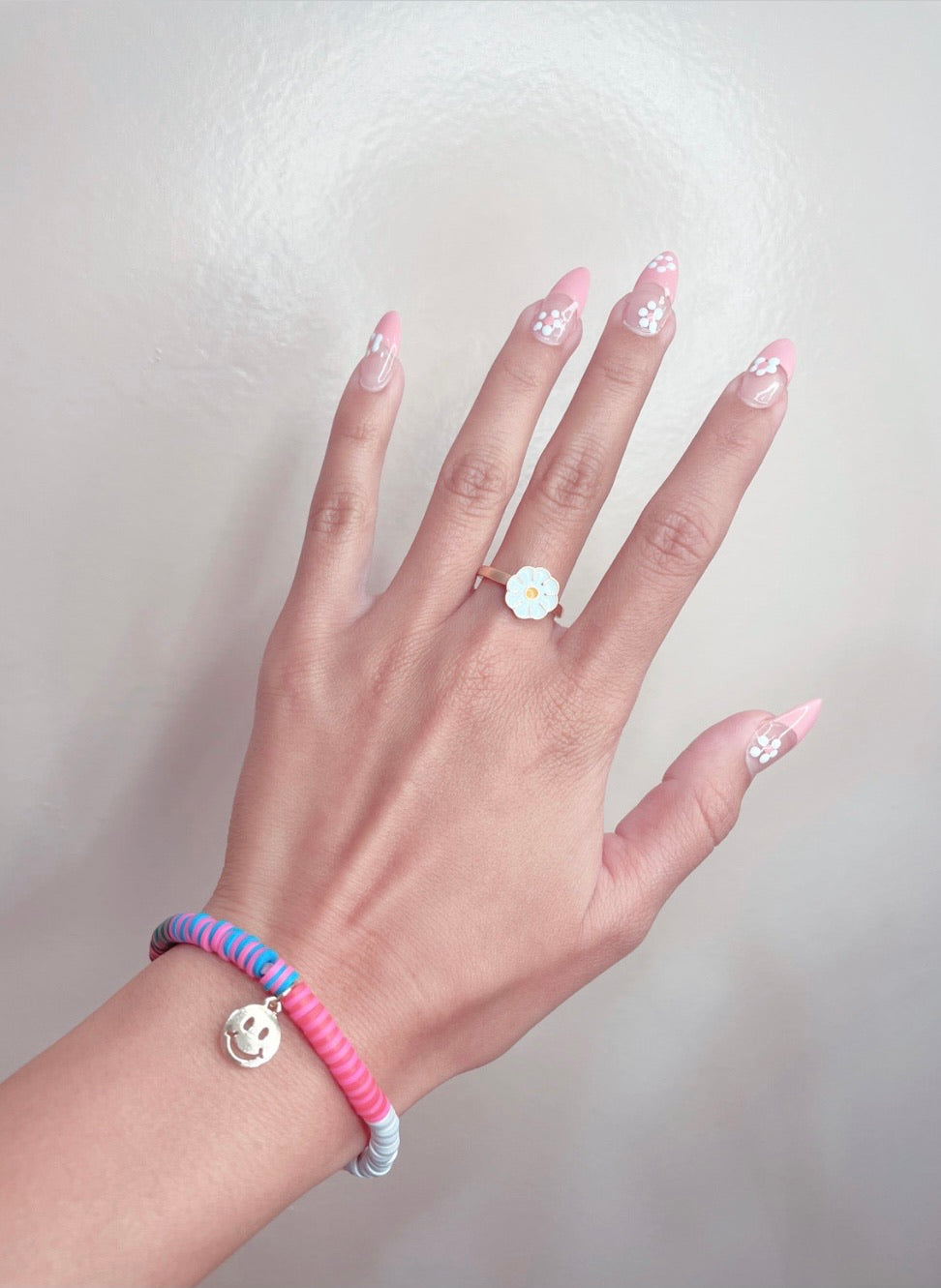 Colorful happy face bracelet