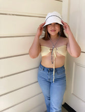 Load image into Gallery viewer, White bucket hat

